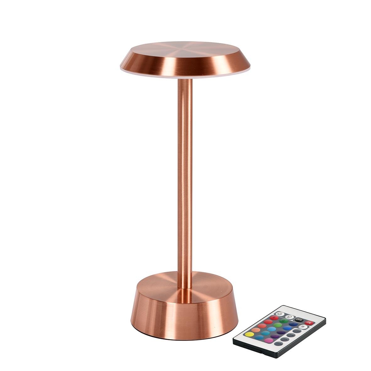 Bordslampa LED Duni Nour Rose Gold med fjärrkontroll