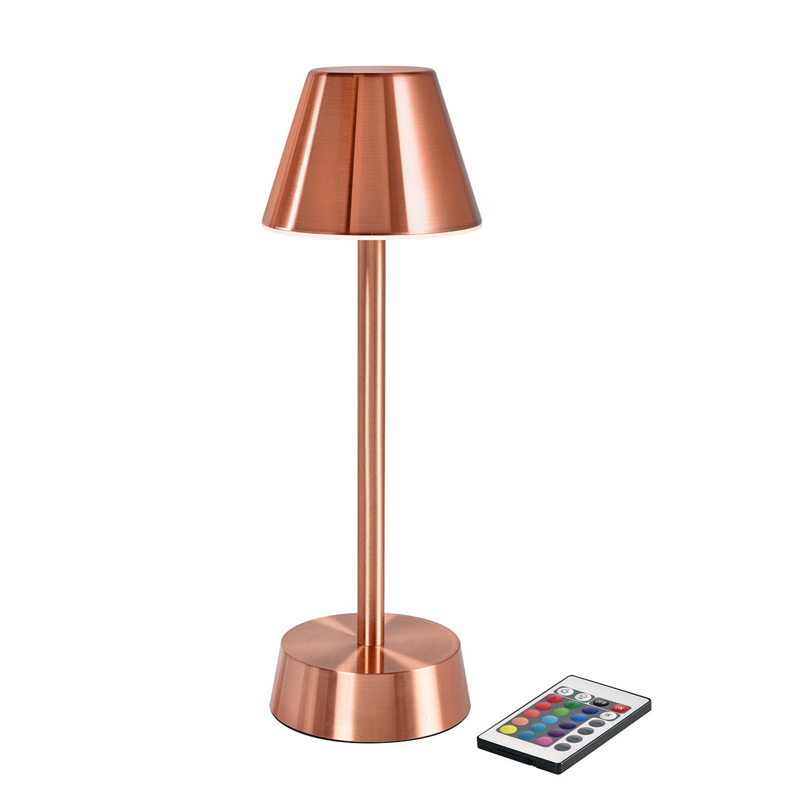 Bordslampa LED Duni Zelda Rose Gold med fjärrkontroll
