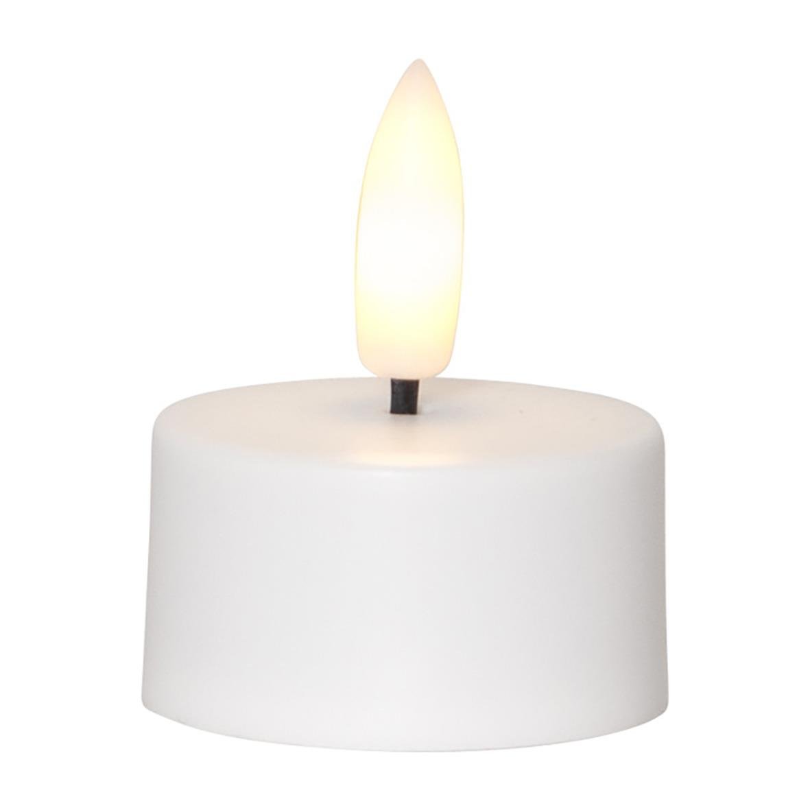 Värmeljus LED med flammemotiv och laddningsfunktion