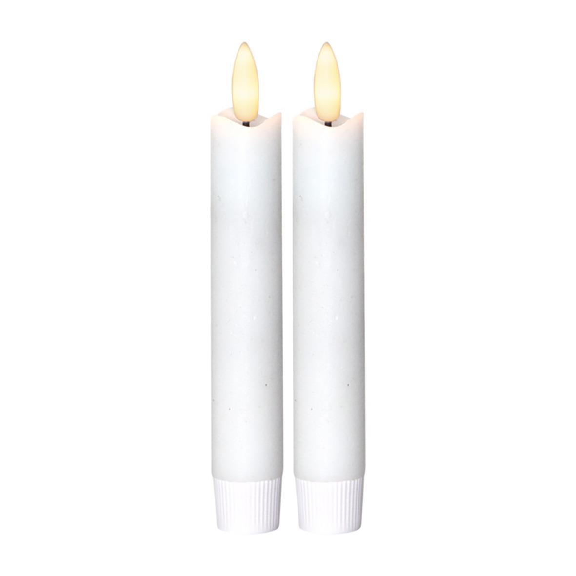 Antikljus LED Flamme som ser ut som ett stearinljus med låga flammande lågor