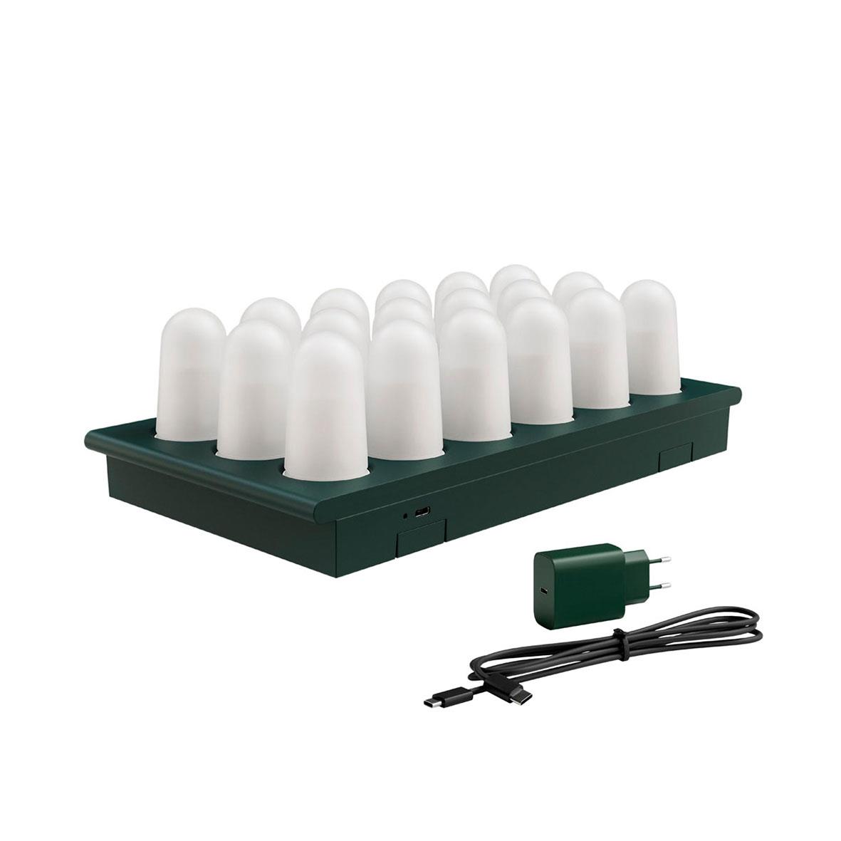 LED-ljus Duni Uppladdningsbart Mini 172X325mm med laddare och kabel