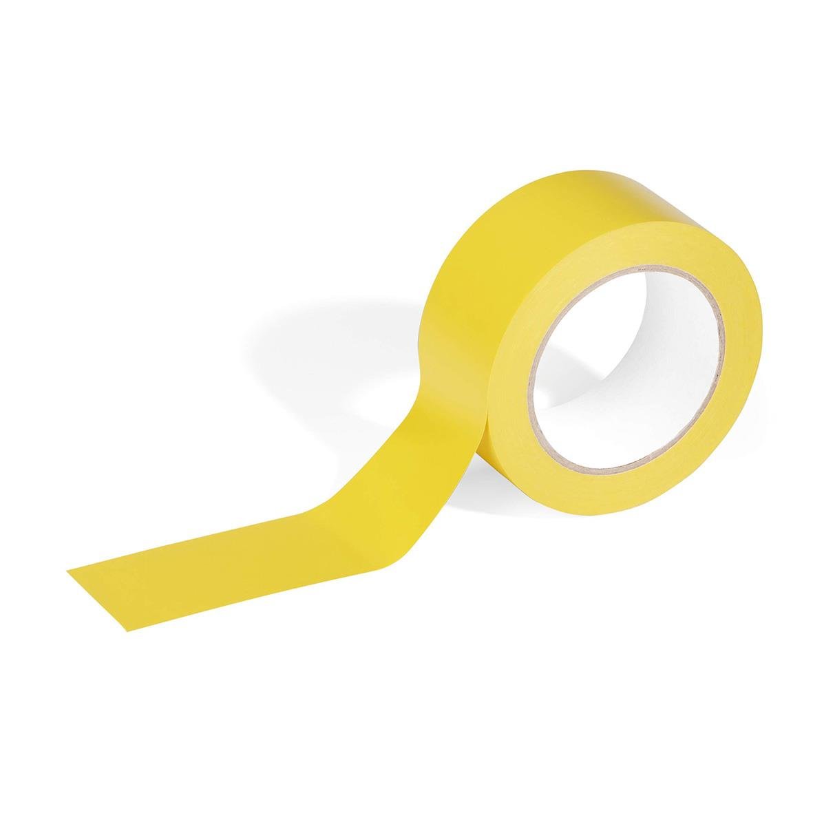 Golvtejp Duraline Basic gul, 50mm x 33m, borttagningsbar