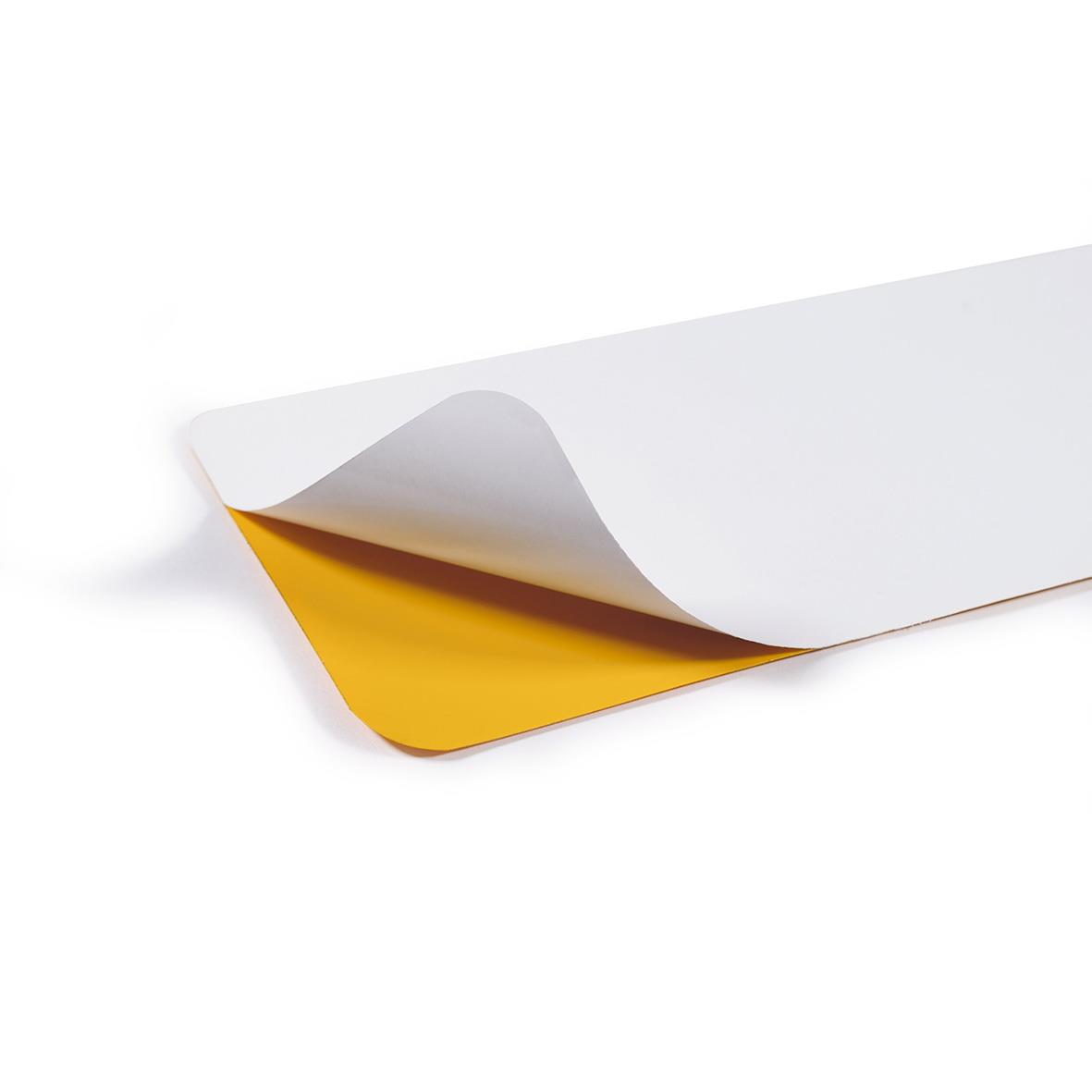 Golvmarkering för övergångsställe, extra streck, gul, 200 cm, hållbar och självhäftande