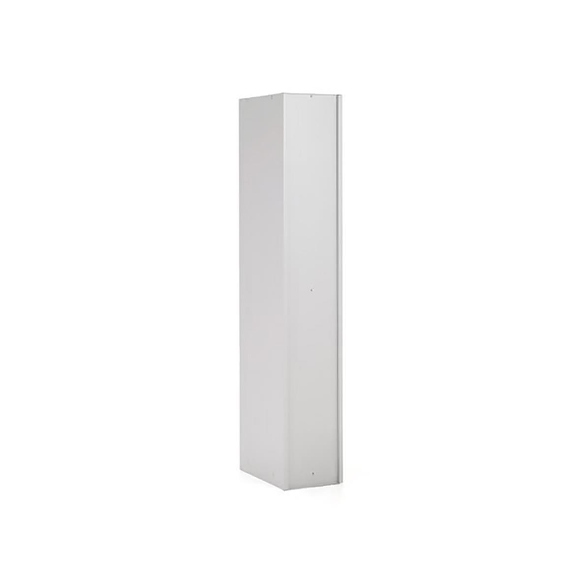 Klädskåp med två dörrar i mörkgrå färg, mått 1800x300x500mm