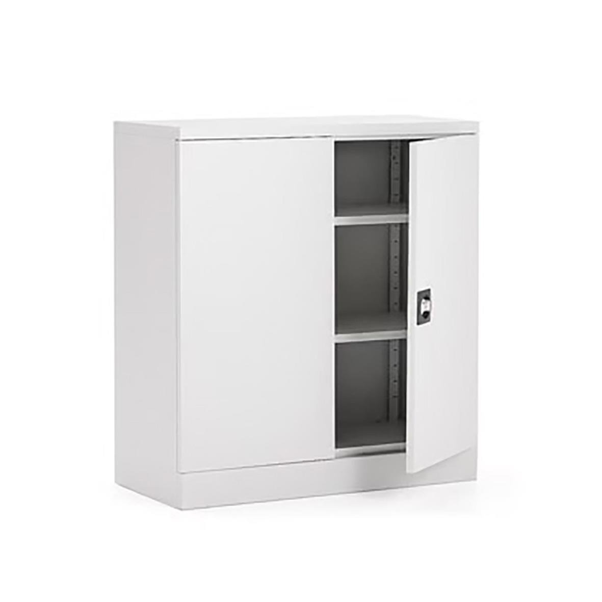 Förvaringsskåp Click Grå 1000x916x422mm med lås och hyllor