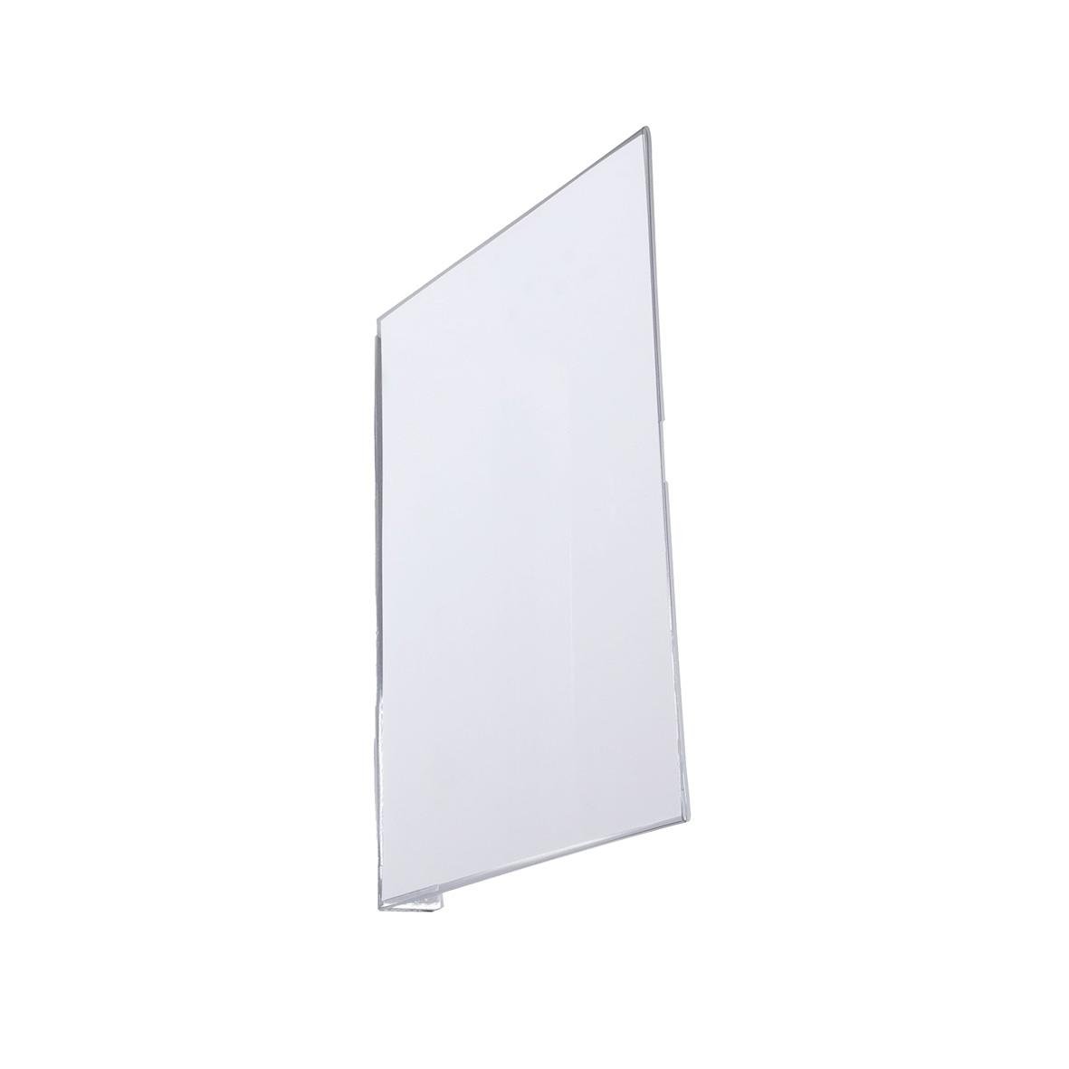 Transparent gångskylt i A5-storlek för pallställ, självhäftande och hållbar