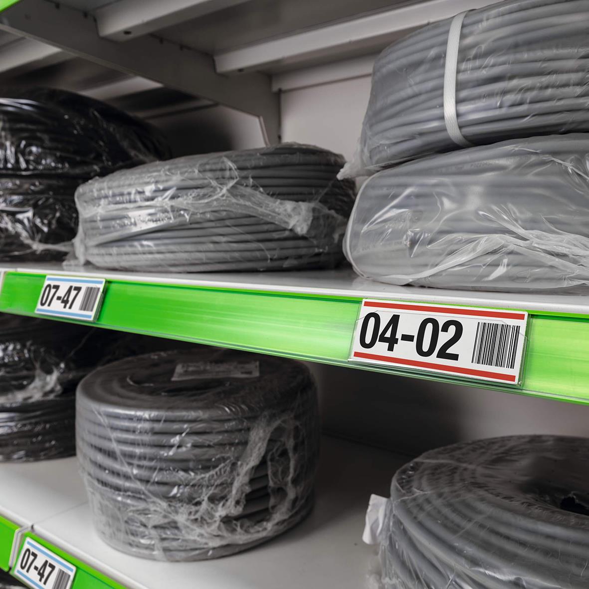 Magnetisk etikettbärare i hård transparent plast, 100x38mm, för märkning på hyllor eller produkter