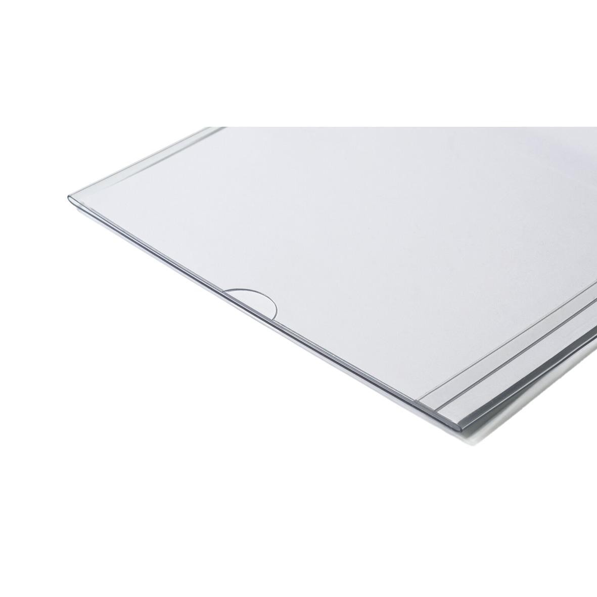 Transparent gångskylt i plast med magnetisk yta, mått 149x149mm