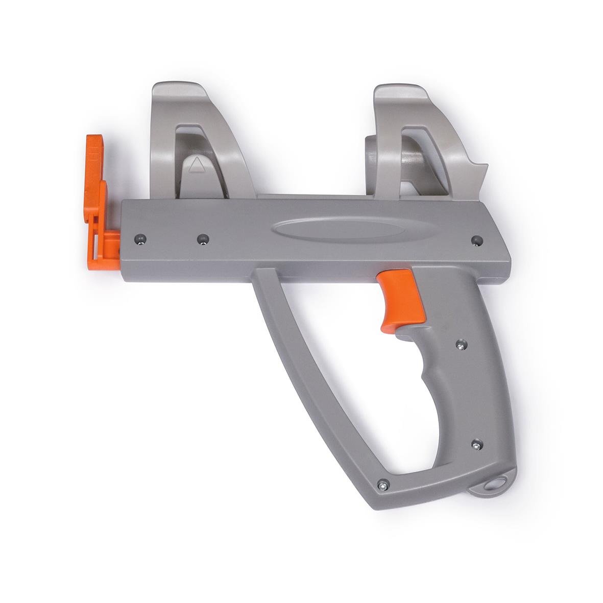 Sprutpistol i grått med orange justeringsdel och handtag, designad för hållbar sprutning