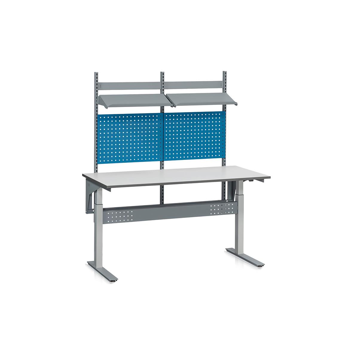 Arbetsbord WFI W200 Komplett B 1600x800mm med hyllor och pegboard