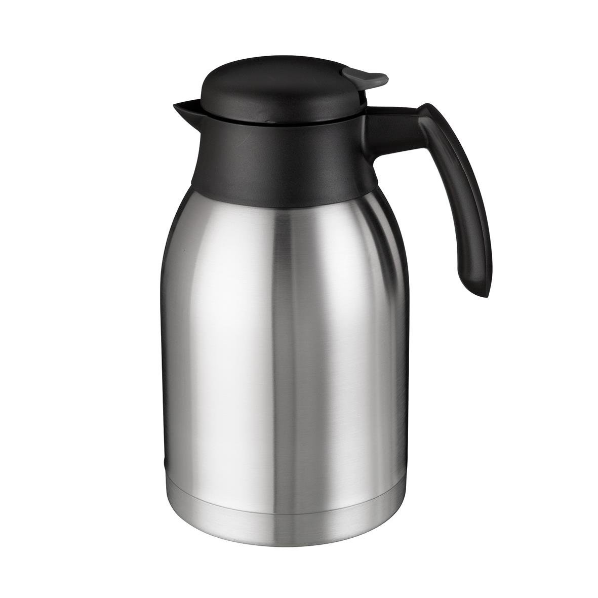 Rostfri termoskanna Bonamat 2L med svart lock och handtag