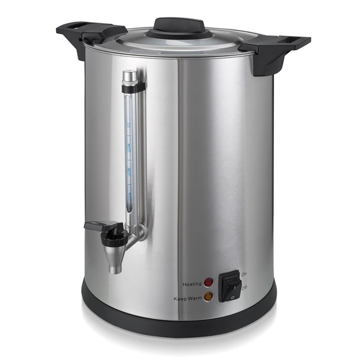 Stålperkulator Bonamat 10L med vattenmätare och värmeknapp