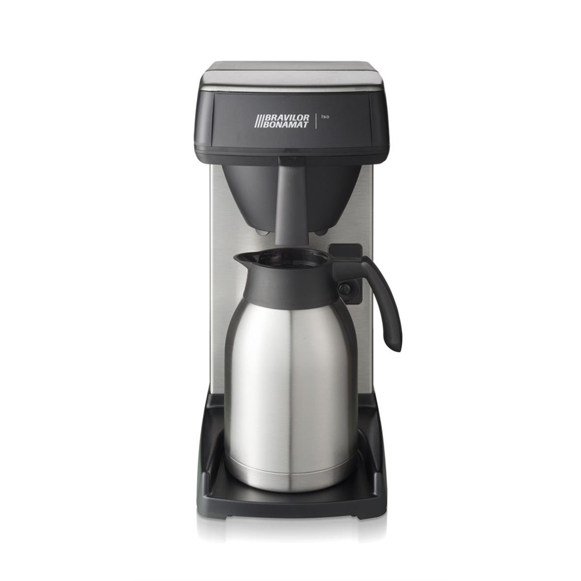 Termosbryggare Bonamat Iso 2L med svart och silver design