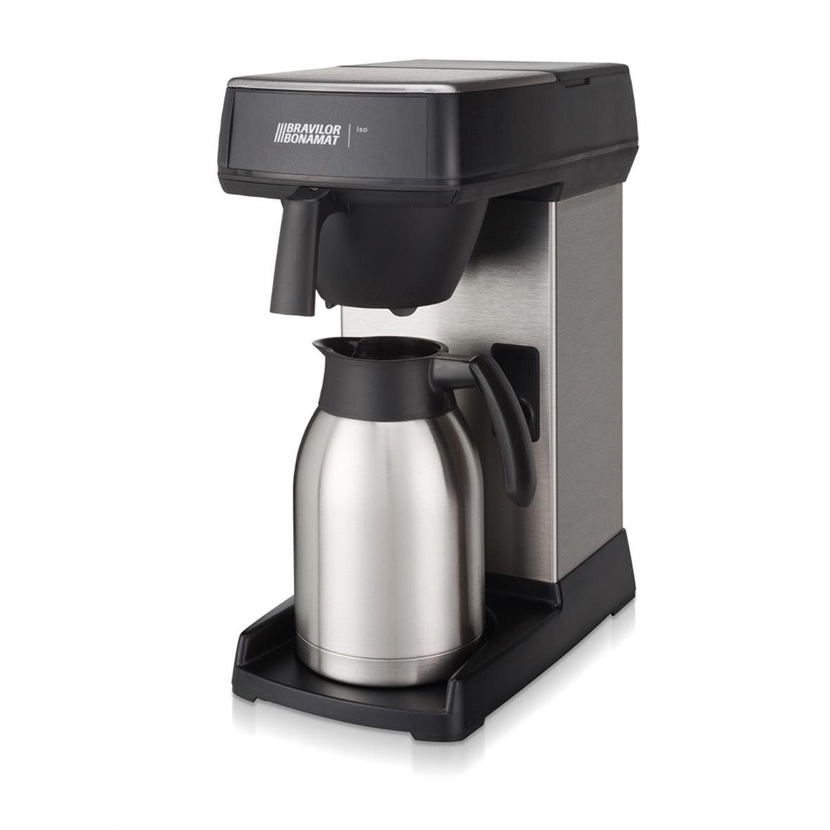 Termosbryggare Bonamat Iso 2L med kaffekanna och svart och silver design