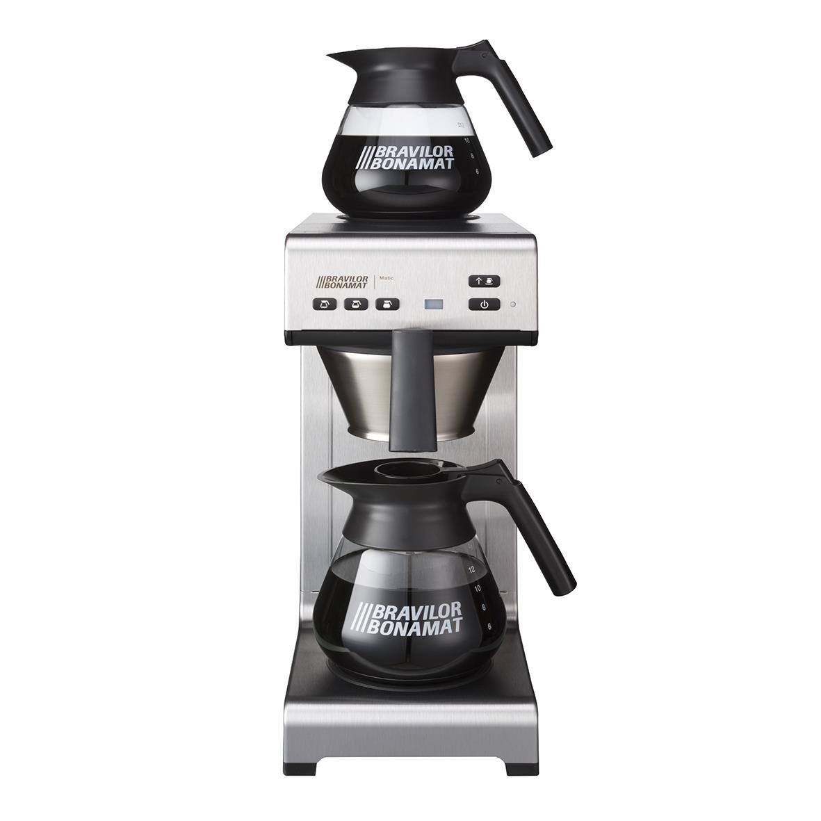 Kaffebryggare Bonamat Matic 2-fas med två kannor och kontrollpanel
