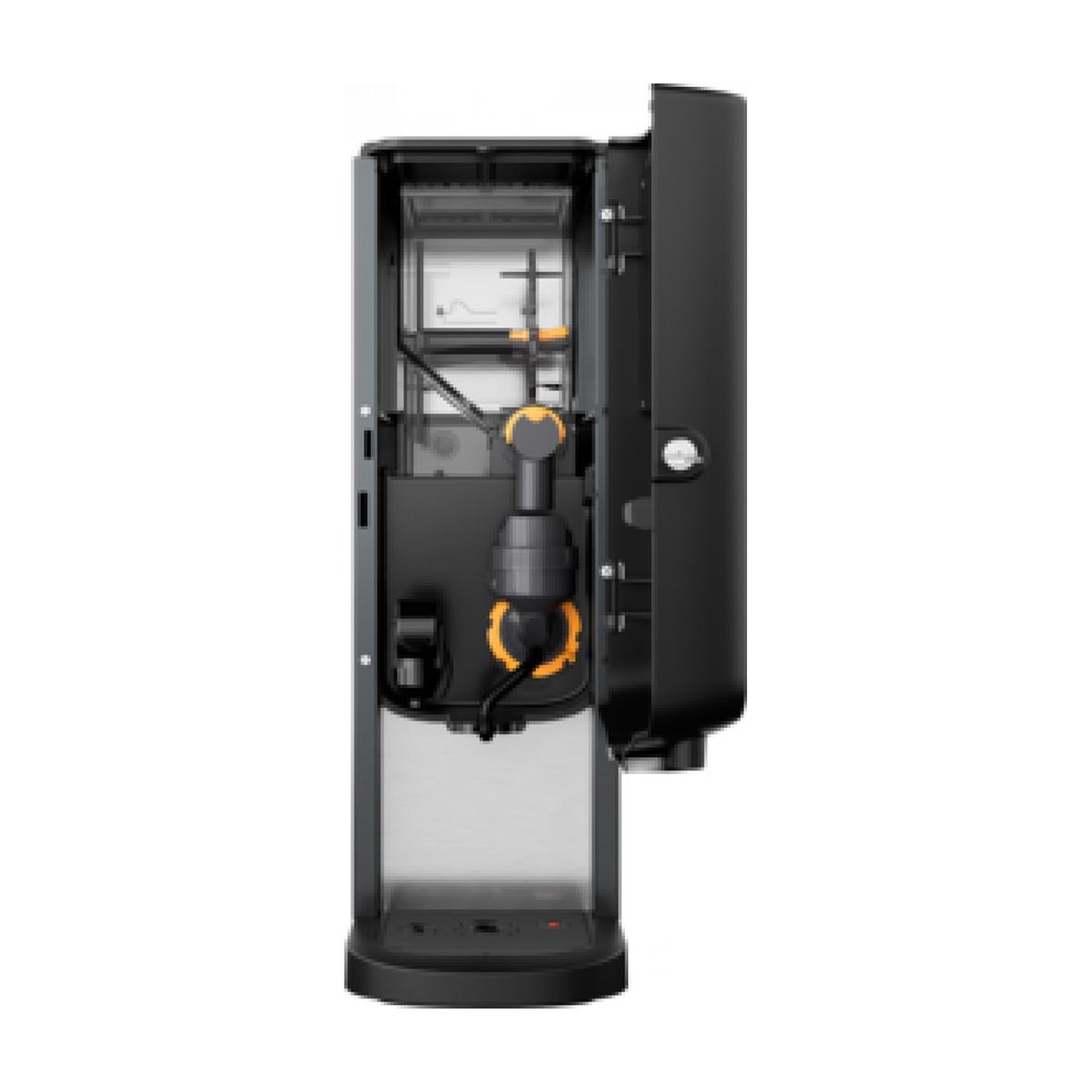 En modern toalettstol med inbyggd spolning och rengöringsfunktion