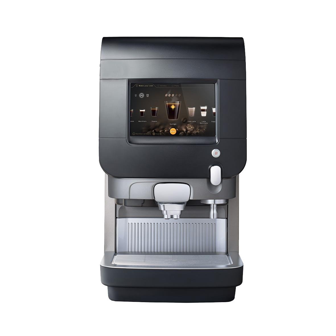 Kaffemaskin Cafitesse Excellence Touch Experience i svart och silver med digital display och dispenser