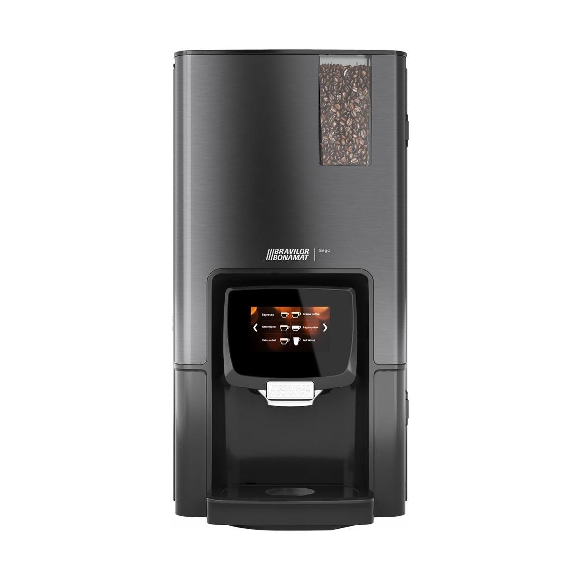 Kaffemaskin Bonamat Sego 12 i svart med digital display och vattenbehållare