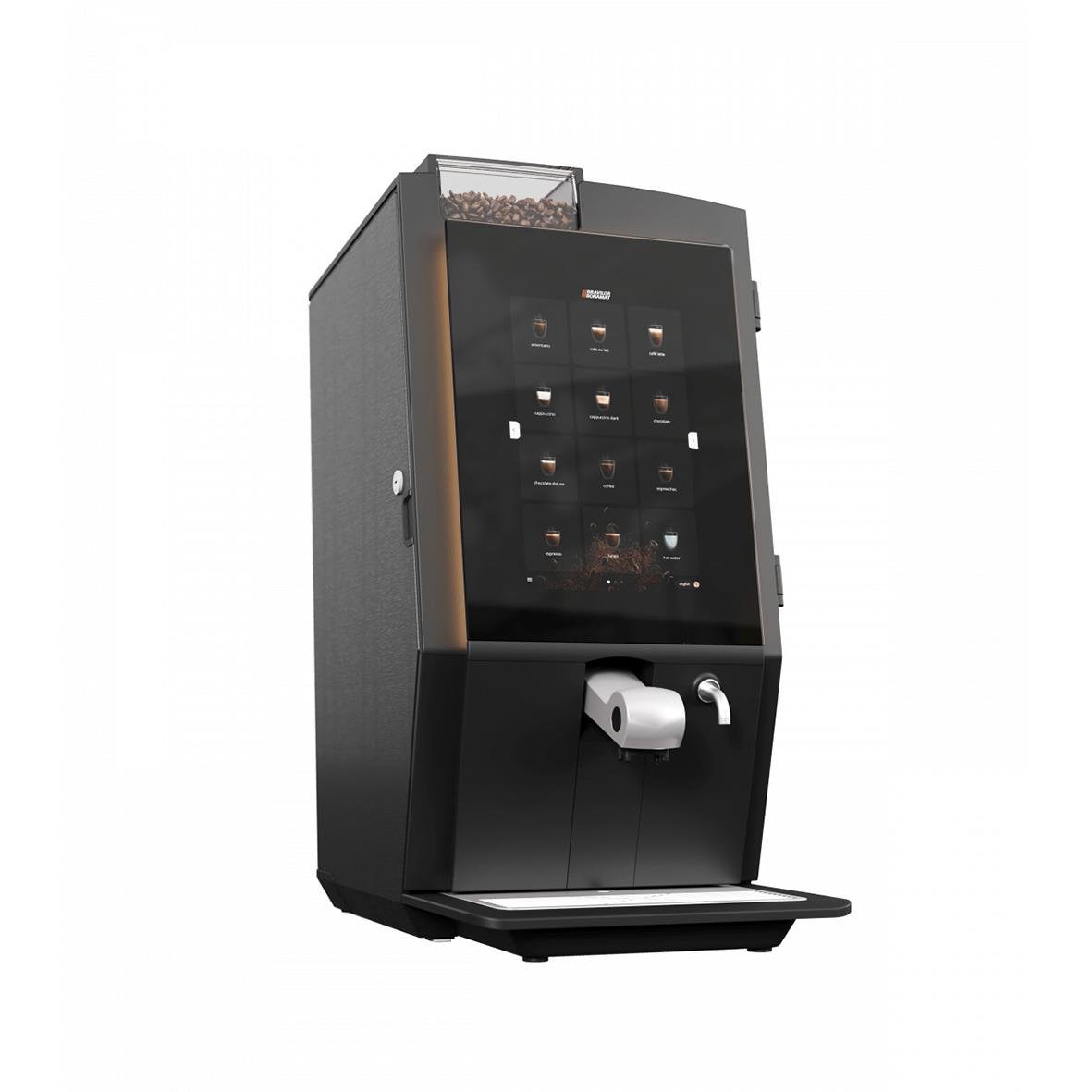 Vätskekylskåp med glasdörr och handfat under