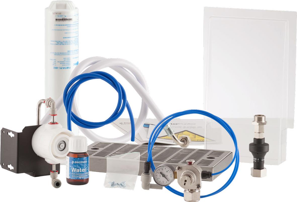 Inbyggnadskylare Escowa Pro2 XXL Eco med filter, slangar och regulator