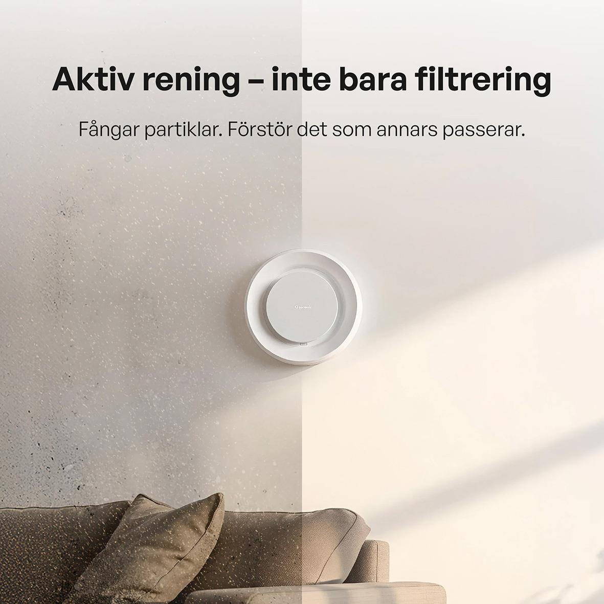 Luftrenare Ozoneair Purify 60 Pro med aktiv rening som fångar partiklar och förstår det som annars passerar