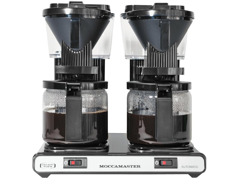 Bryggare Moccamaster dubbel svart KBG744 AO med droppstopp 63010068