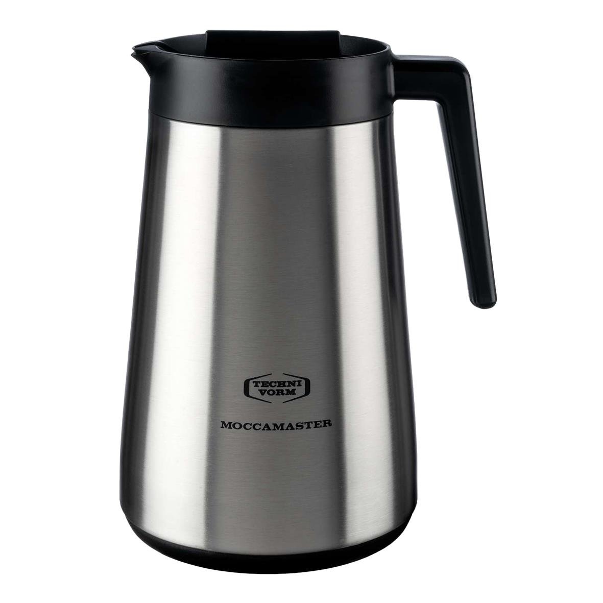 Termos Moccamaster Original 1,25 L i rostfritt stål med svart lock och handtag