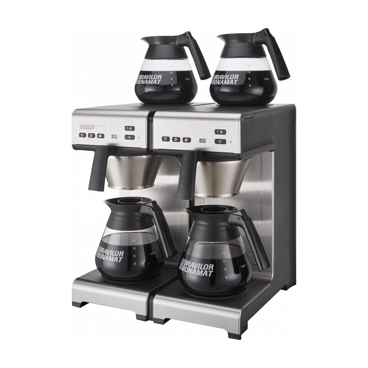 Kaffebryggare Bonamat Matic Twin 230v med fyra kannor och digitala kontroller