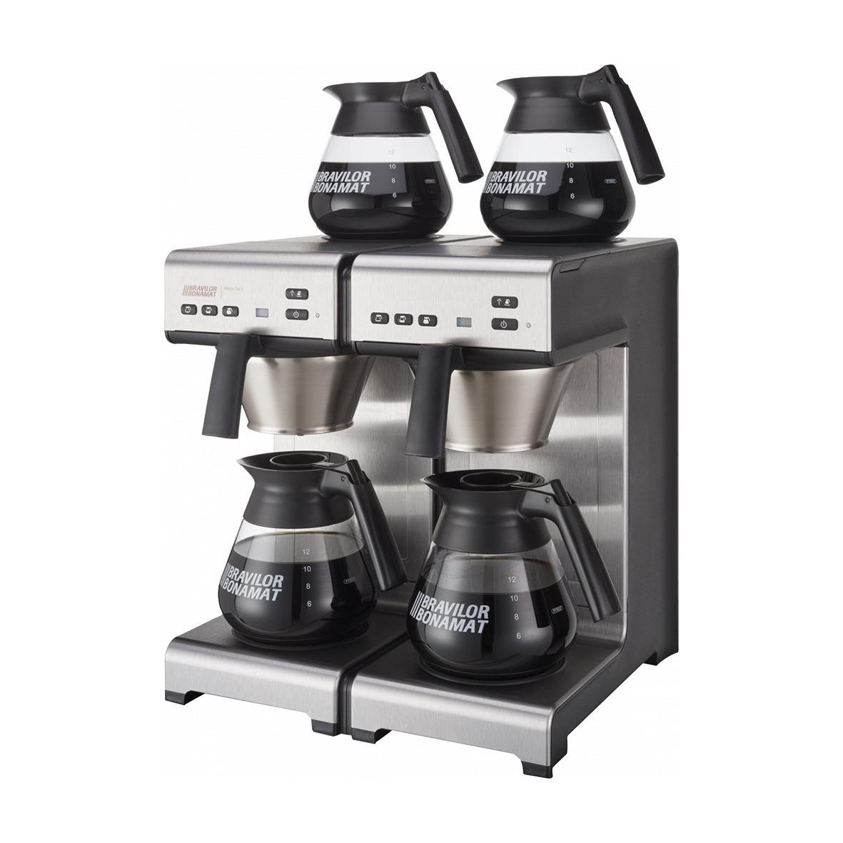 Kaffebryggare Bonamat Matic Twin 230v med fyra kannor och digitala kontroller