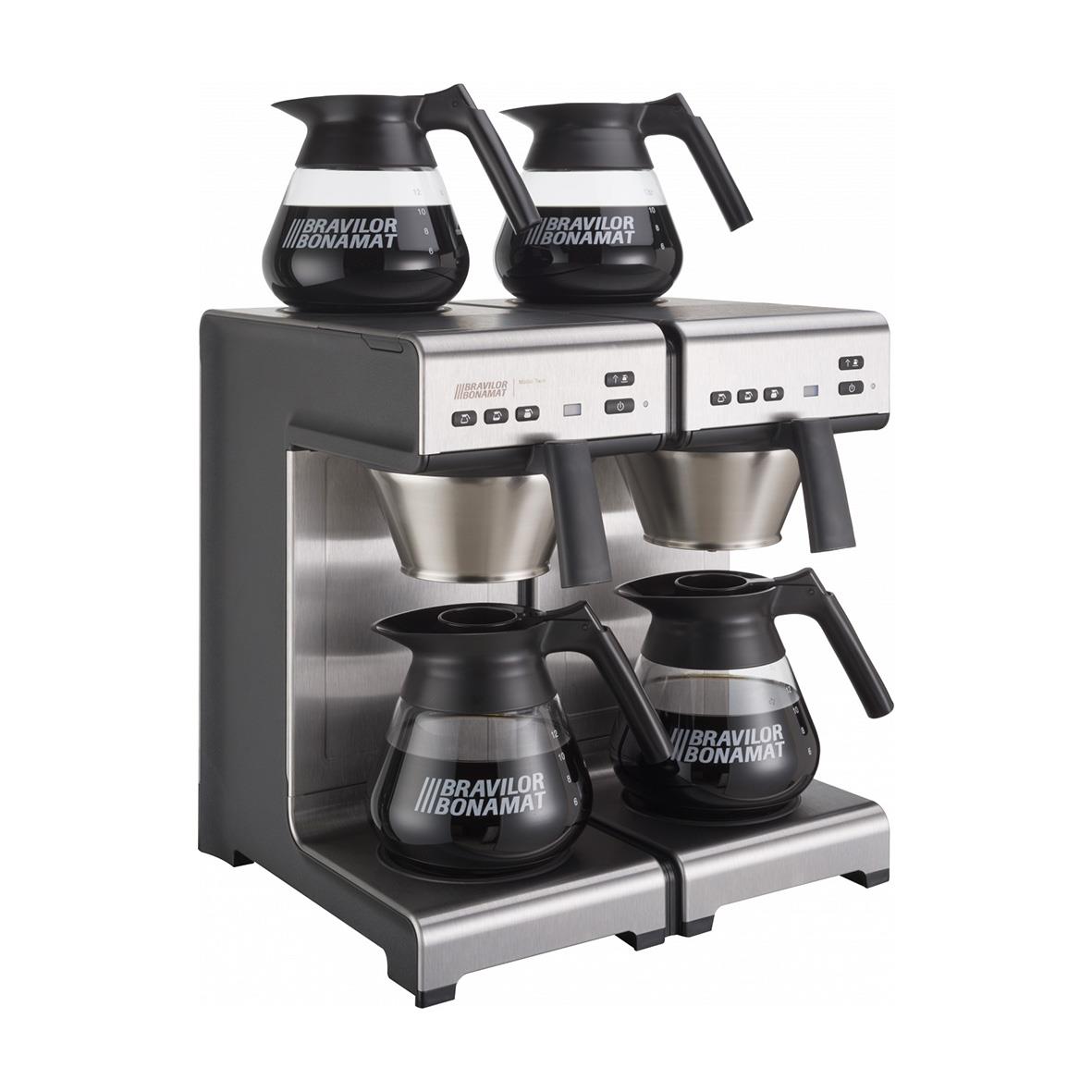 Kaffebryggare Bonamat Matic Twin 230v med två kannor och två filterhållare