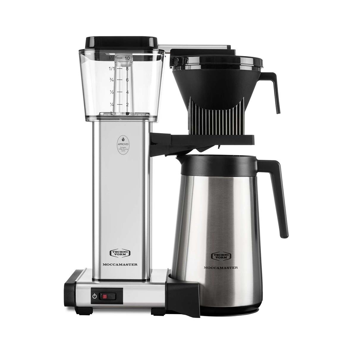 Kaffebryggare Moccamaster Termo Automatic i polerad silverfinish