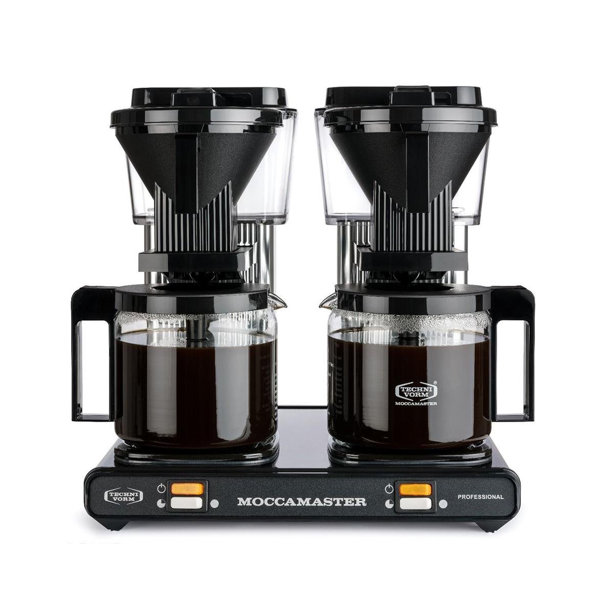 Kaffebryggare Moccamaster Professional dubbel svart och silver
