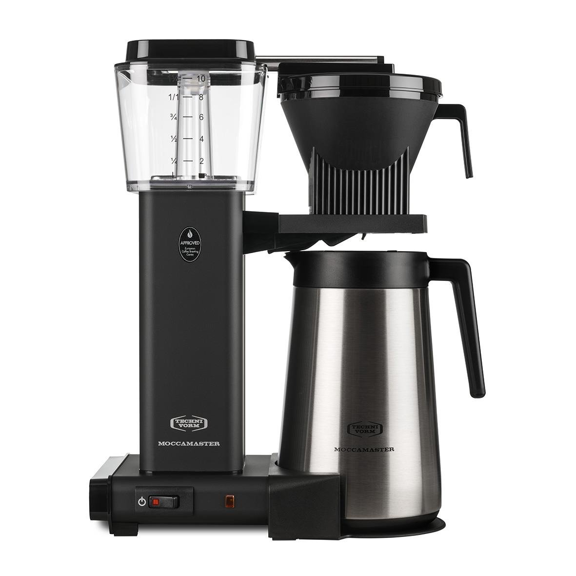 Termosbryggare Moccamaster Automatic Thermo i svart med kanna och filter