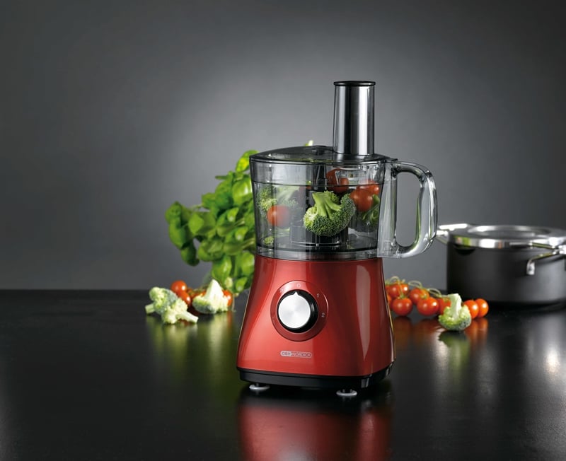 Matberedare OBH Nordica Pro2000 Chilli med röd design och matvaror runt omkring
