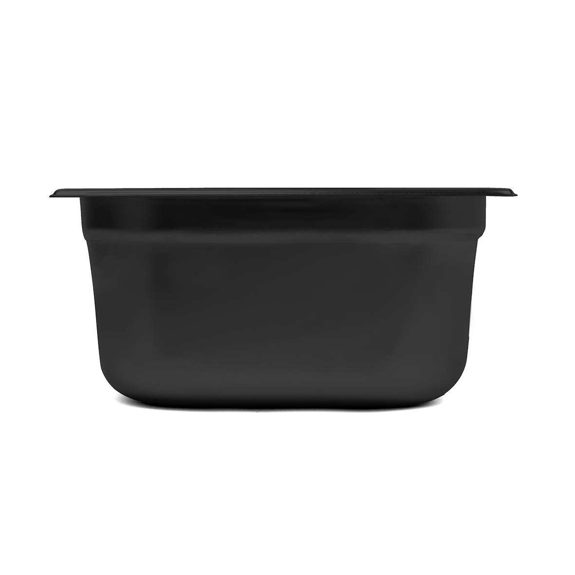 Svart kantin med måtten 265x325x150mm och volym på 9 liter
