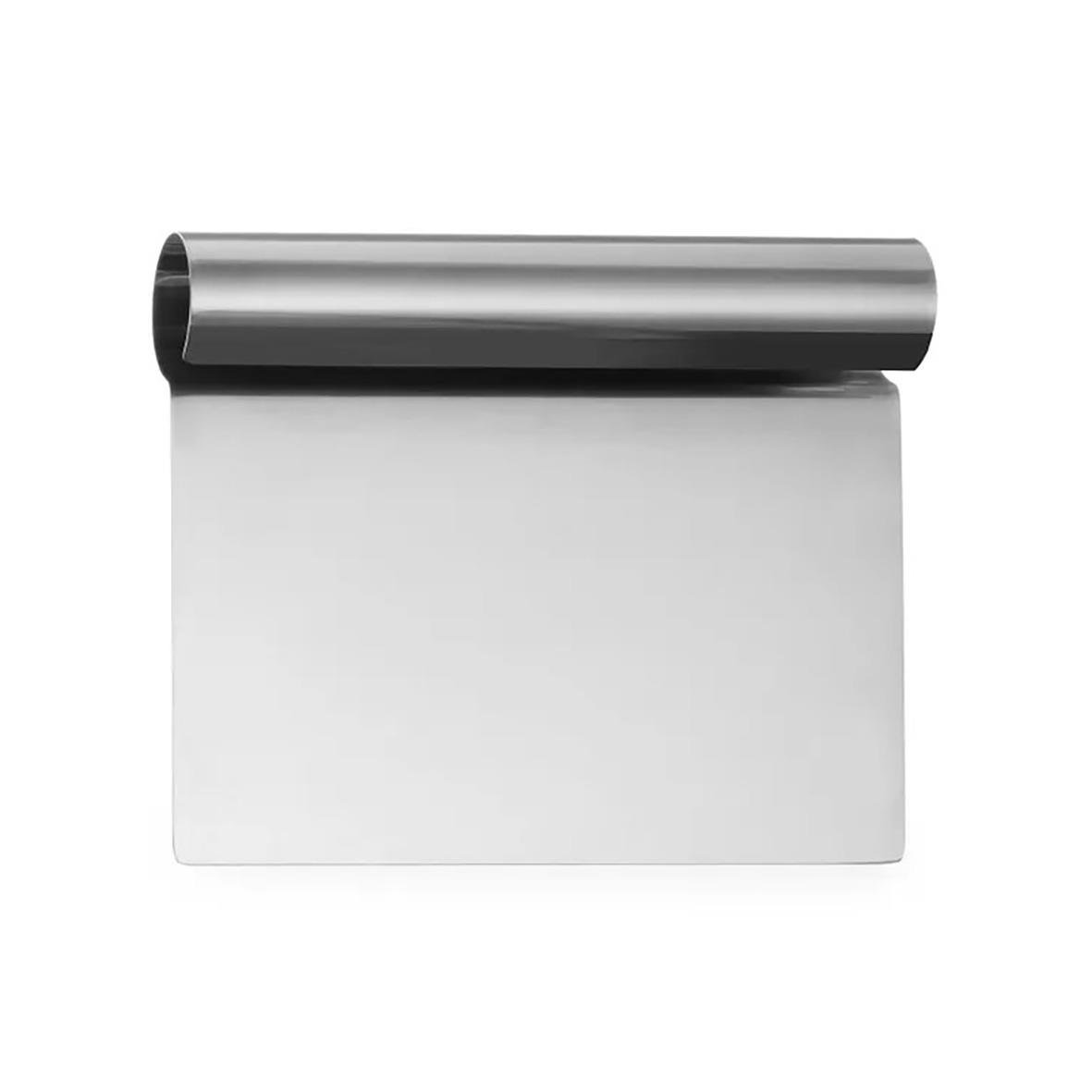 Degskrapa i rostfritt stål 15x11cm med rulle och skrapblad