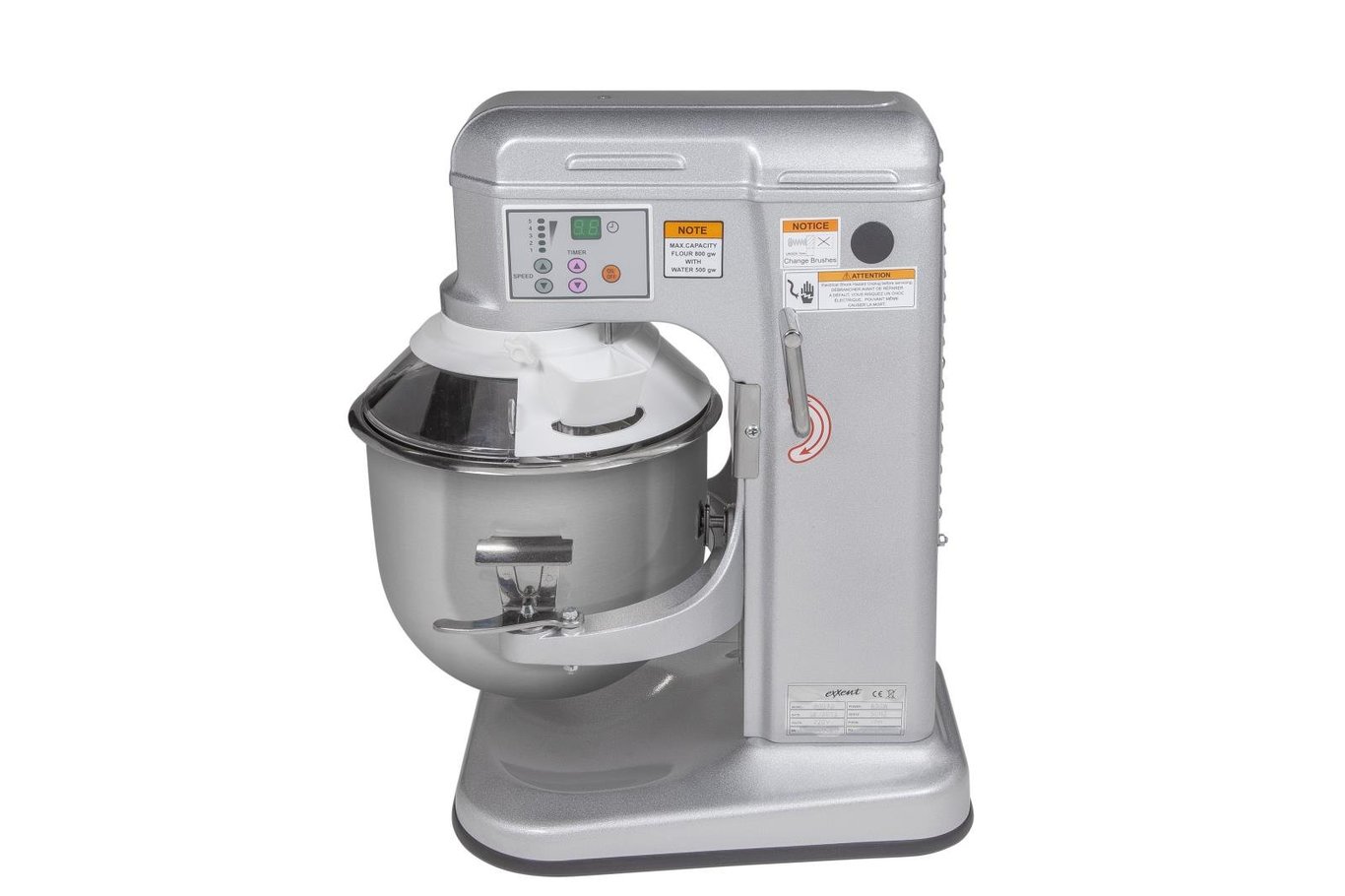 Blandare 230V / 650 W, 9,5 L i vitt och silverfärgat utförande