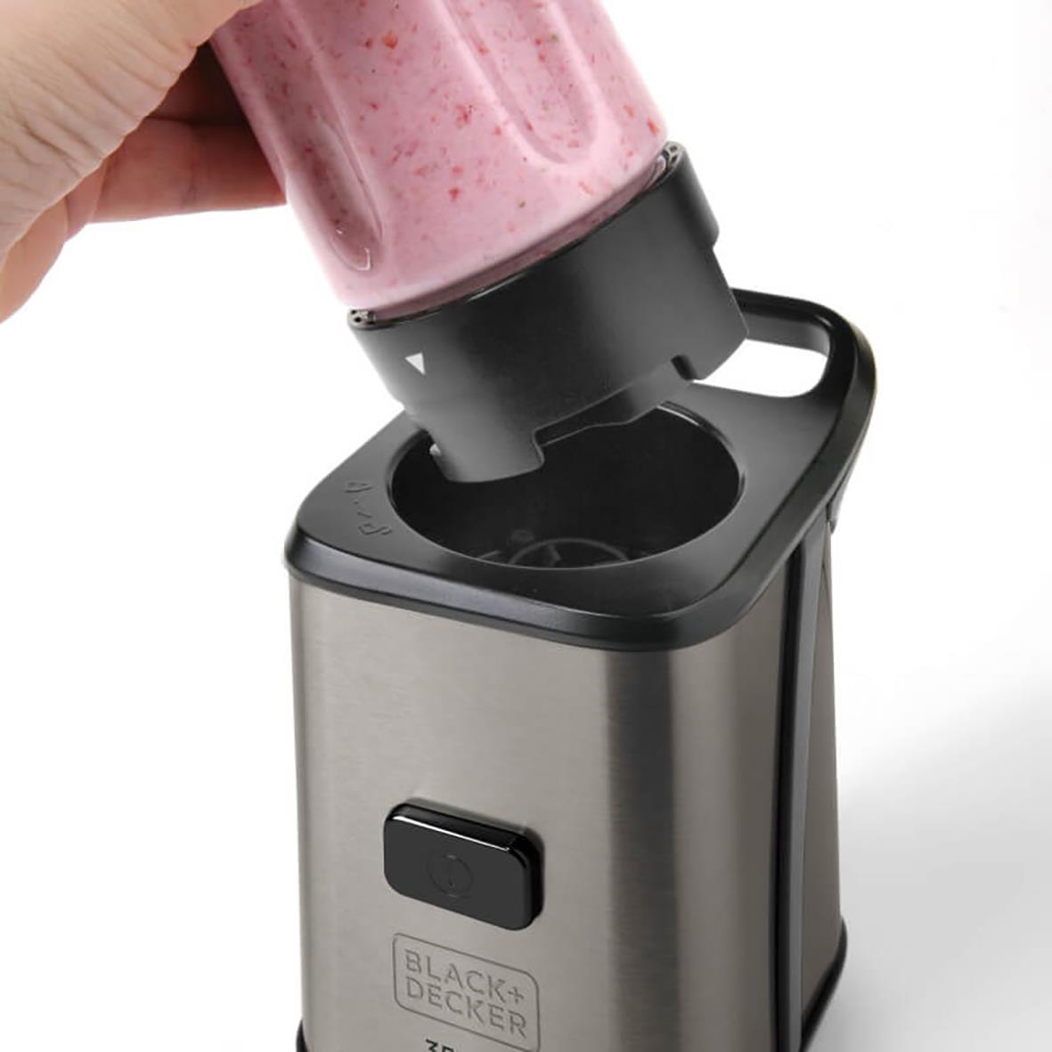 Blender Black+Decker smoothie to go 350W med pink smoothie i behållare