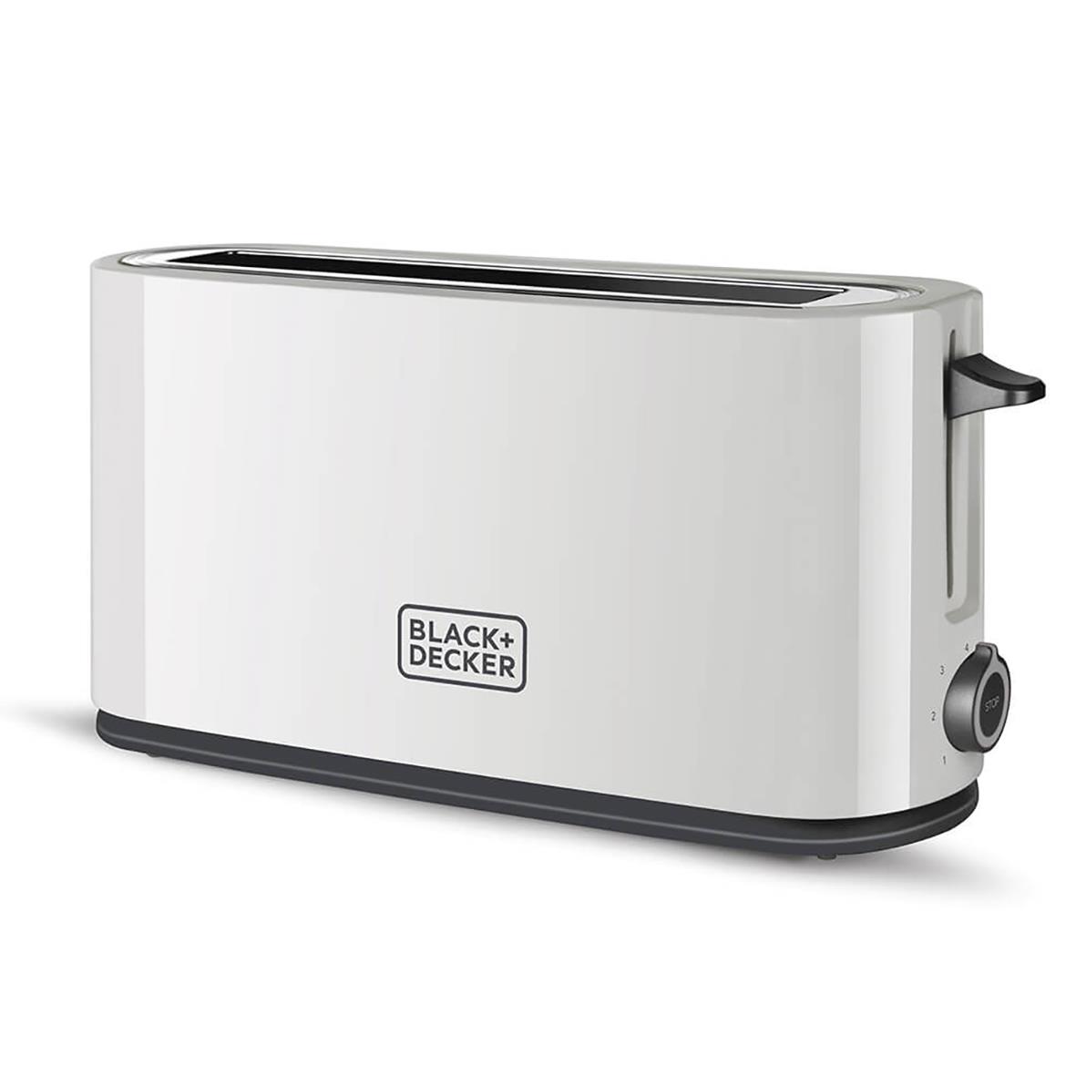 Vit brödrost från Black+Decker med plats för 2 skivor