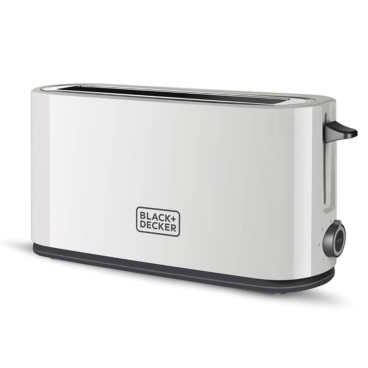 Vit brödrost från Black+Decker med plats för 2 skivor