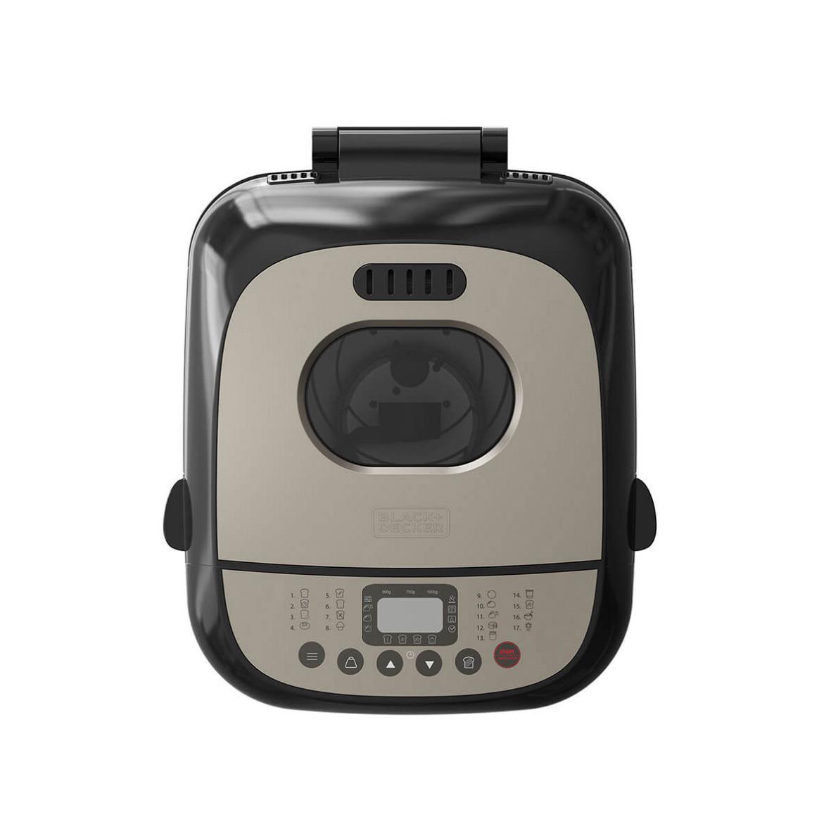 Bakmaskin Black+Decker 600W svart med digital display och knappar