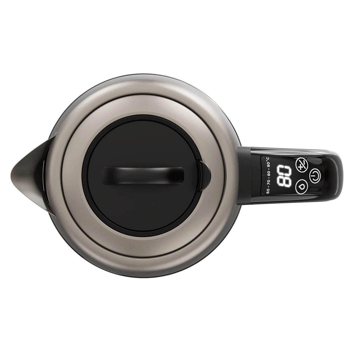 Vattenkokare Black+Decker glas med té-filter, 1,7L, sett ovanifrån