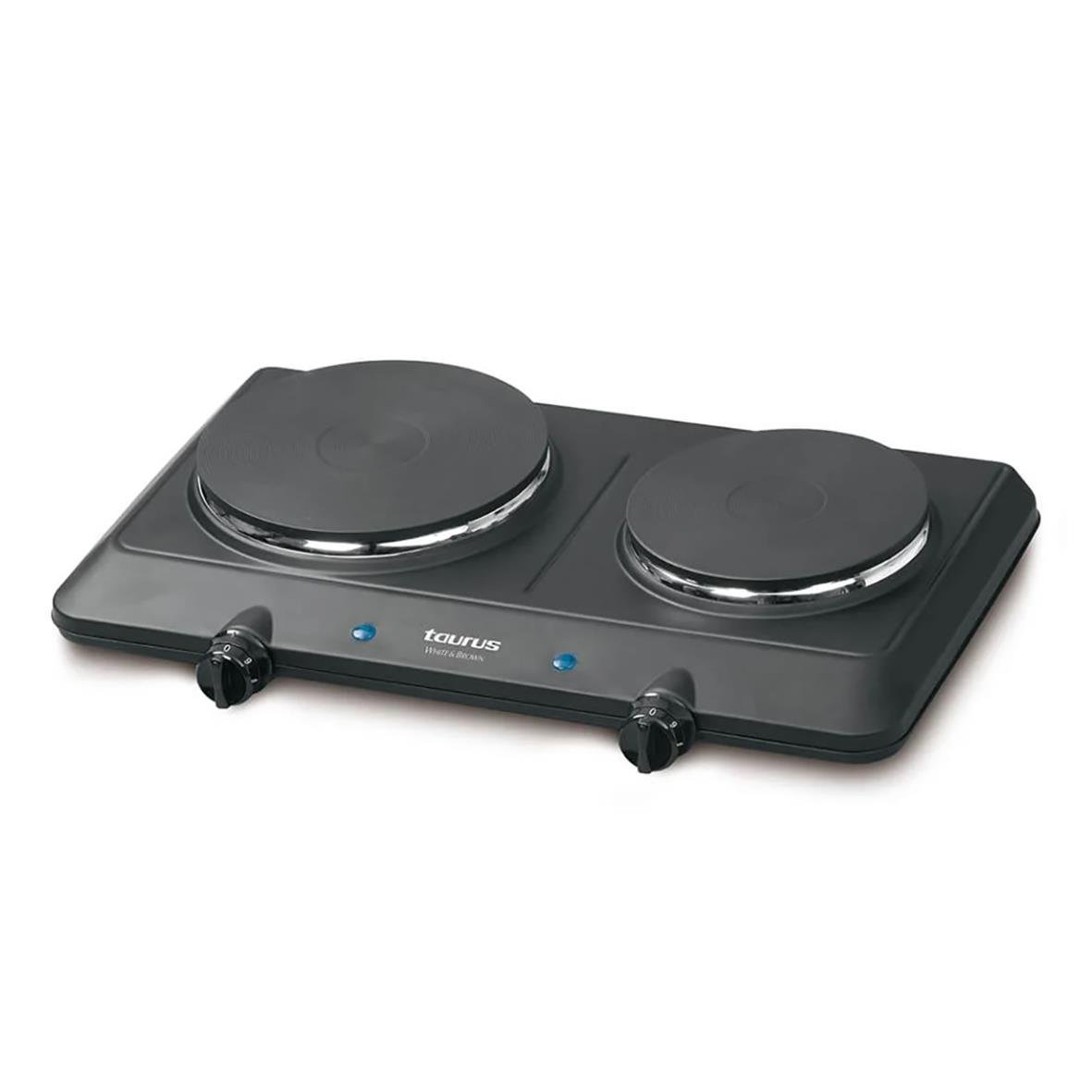 Kokplatta Taurus Dubbel 2250W med två värmeplattor och justerbara reglage