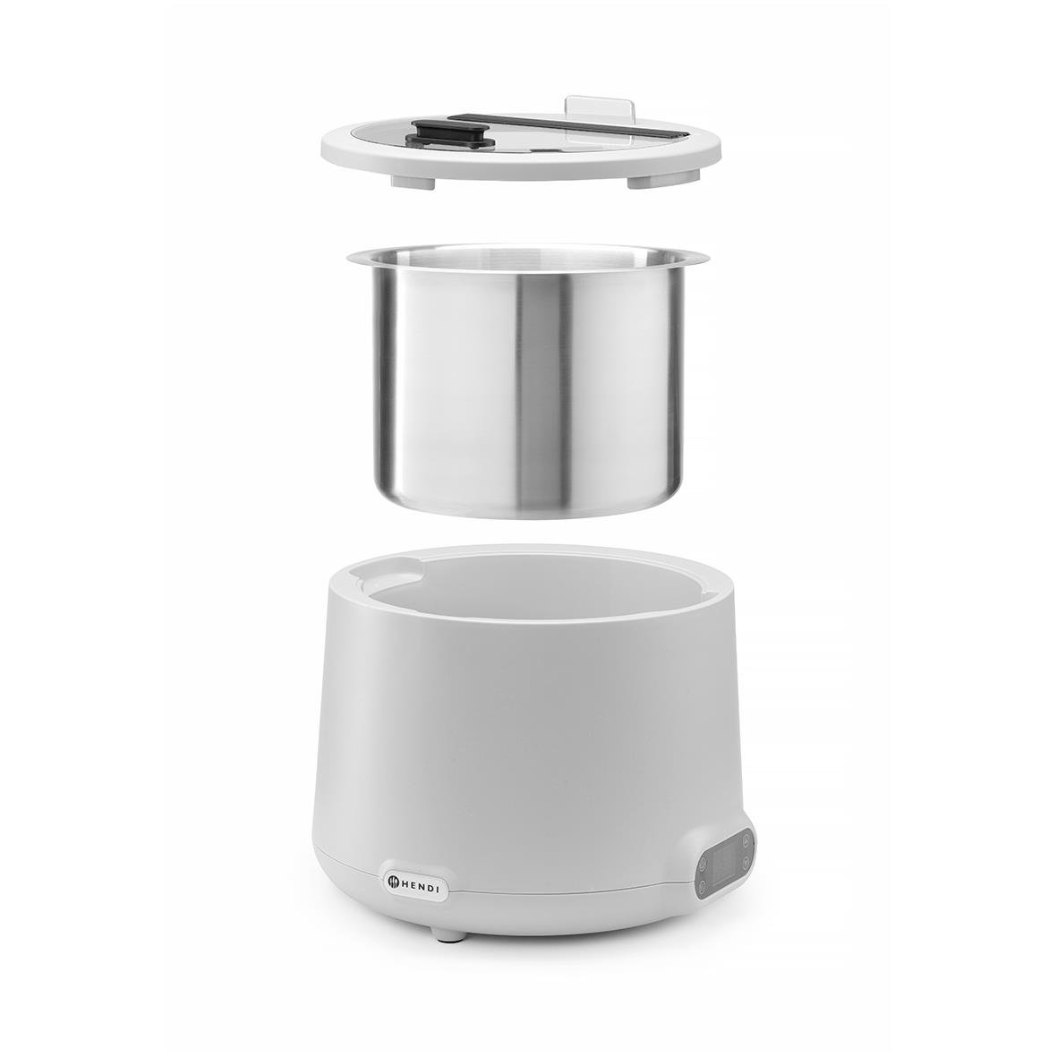 Elektrisk soppkittel Hendi Grön 1,5L med löstagbar behållare och lock