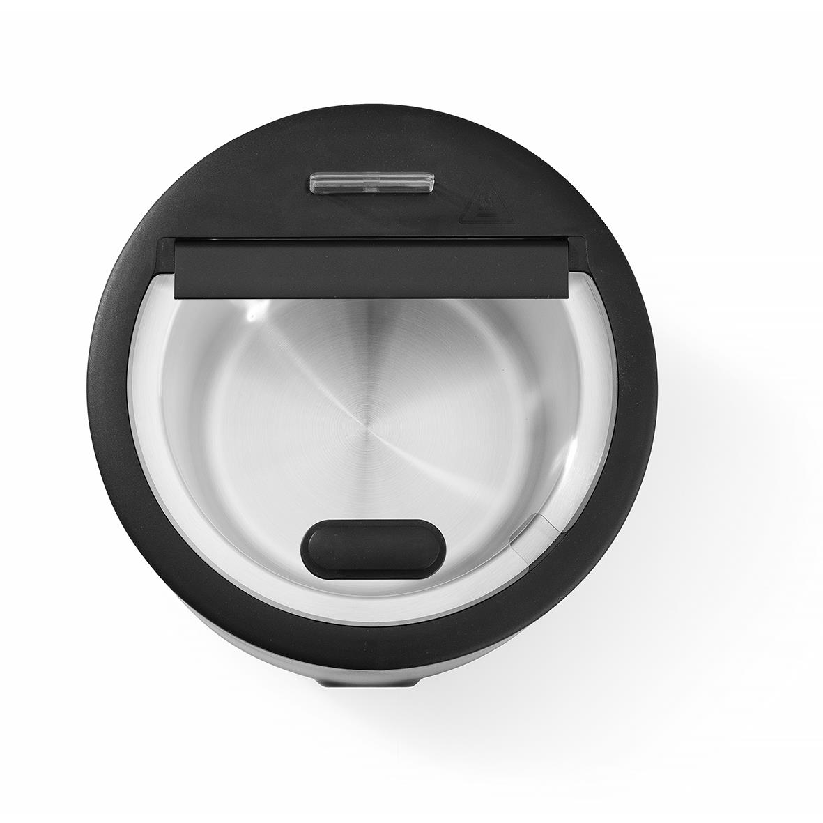 Svart elektrisk soppkittel Hendi 8L sett ovanifrån