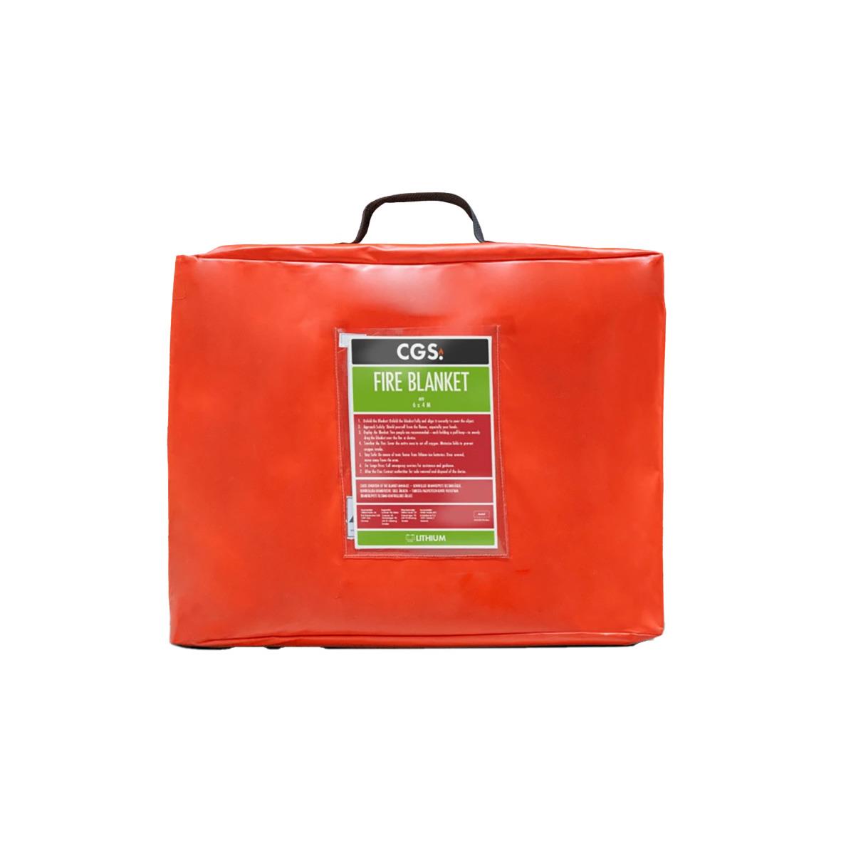 Brandfilt CGS Lithium Medium 2,6x3,3m brandfilt i rött för brandbekämpning