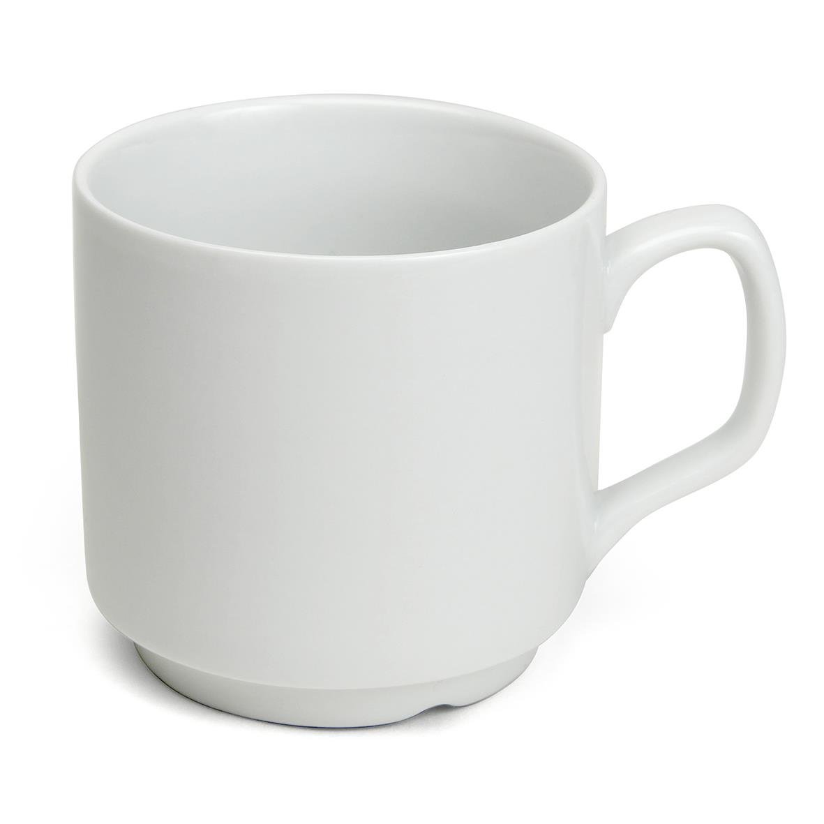 Vit mugg Exxent Palma 24cl med handtag