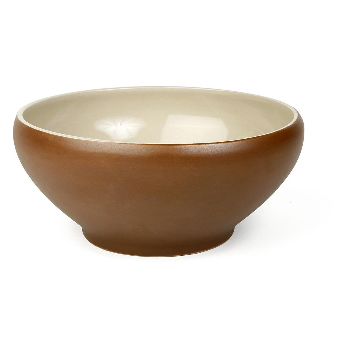 Brun/beige skål med rymd på 1,3 liter