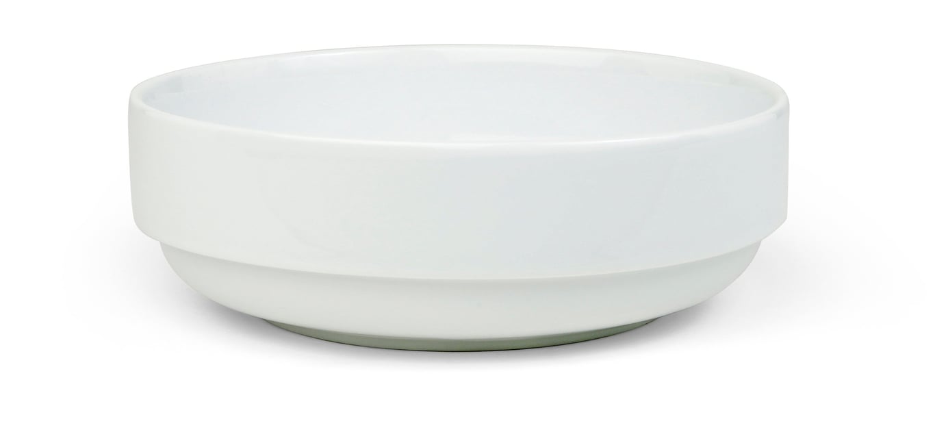 Vit skål Apollo 20cm med enkel design