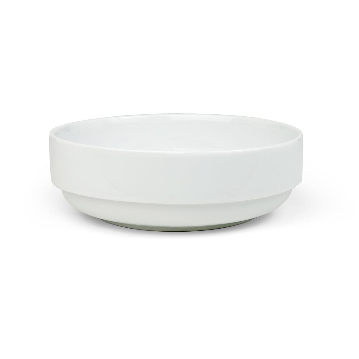 Vit skål Apollo 20cm med enkel design